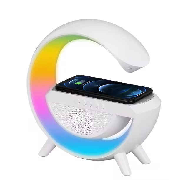led wireless charging speaker